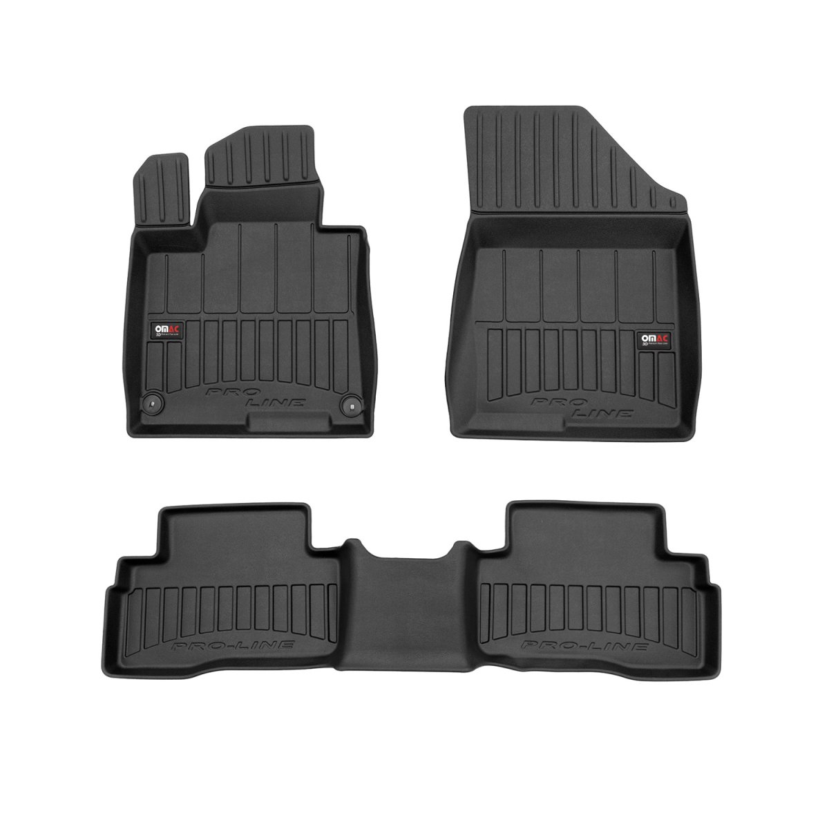 Kia Sportage Floor Mat - Omac - Proline Premium TPE - Black - '23-'25 Kia Sportage Floor Mat - Omac - Proline Premium TPE - Black - '23-'25